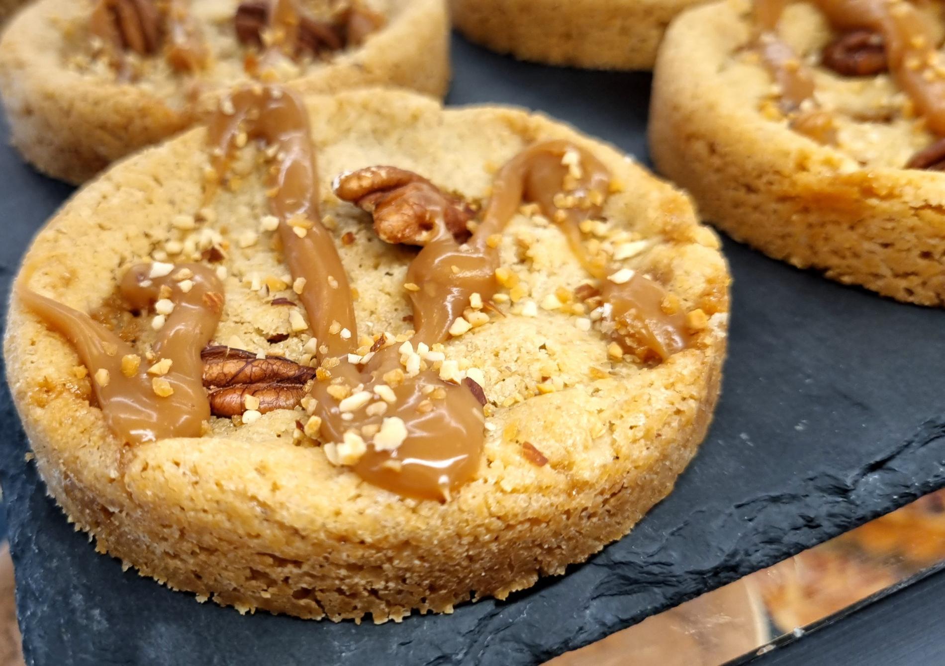 Cookie Noix de pecan Caramel beurre salé