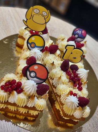 Letter Cake N Citron Meringué Framboise