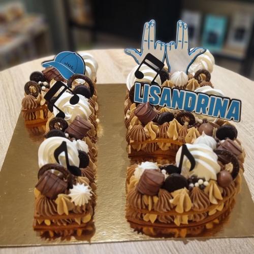 Number Cake 15 Chocolat Praliné