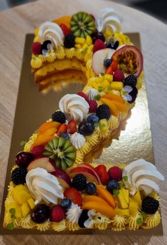 Number Cake 2 Tutti Frutti