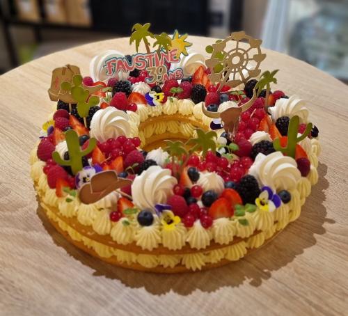 Form Cake Rond Vanille Fruits Rouges