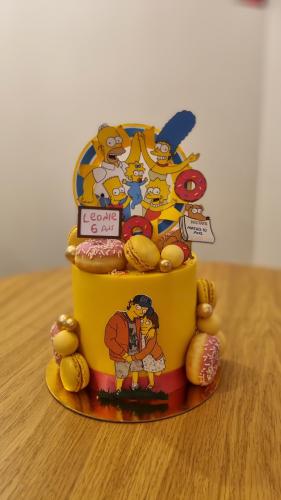 Gateau personnalisé Simpson