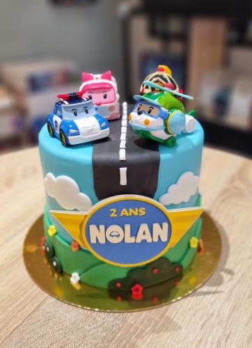 Gateau personnalisé Robocar Poli