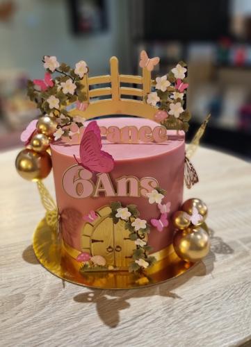 Gateau personnalisé Jardin féerique