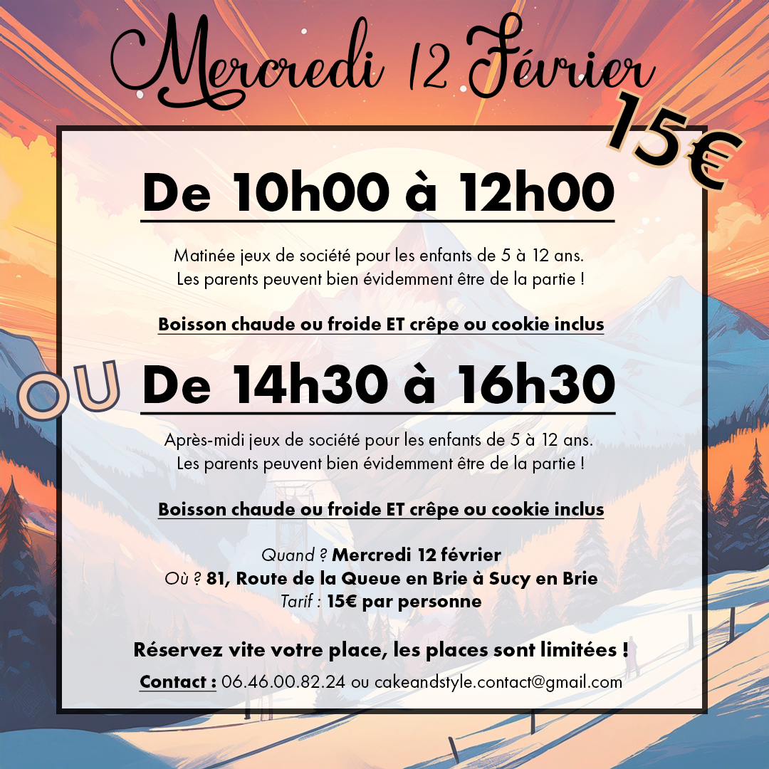 Planning Février