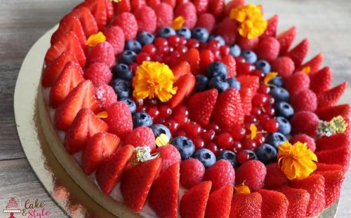 Tarte aux fruits rouges - 8 pers.