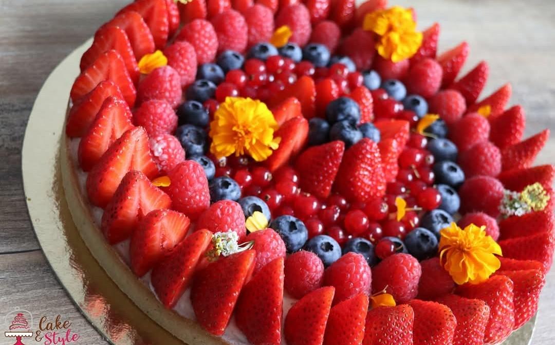 Tarte aux fruits rouges - 10 pers.
